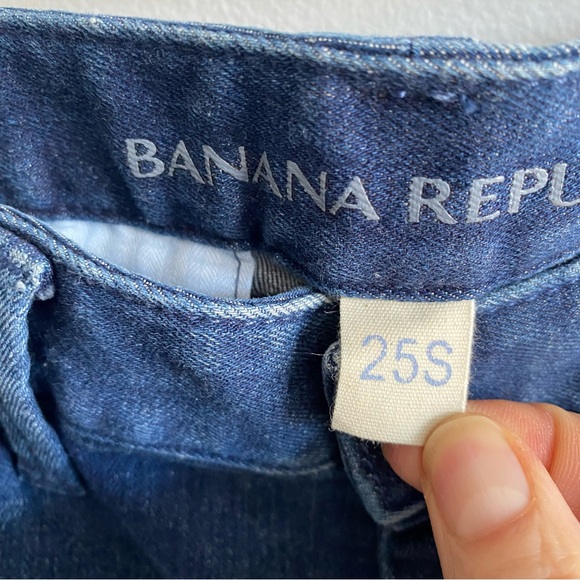 Banana Republic Jeans Wide Leg Trouser Stretch Blue Denim 25 - Picture 7 of 11